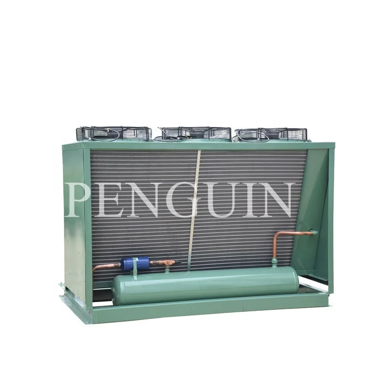 25HP -45c Quick Freezing Cooler Cold Room Monoblock Penguin Condensing Unit With Evaporator Heat Exchange For Cooling Tank