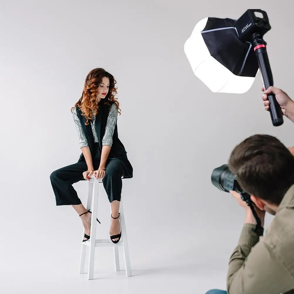 30cm Lantern Softbox With Mini Bowens Mount Quick Release Ball Diffuser Light Modifier For Mini Outdoor Cob Lamp D8w8