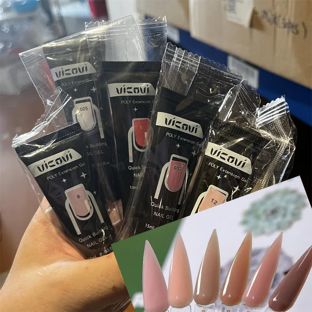1PC Neueste Poly Nagel Gel 15ml Semi-permanent Gel für Verlängerung Acryl Gel Nagellacke Maniküre UV Builder hybrid Gellac Yuki