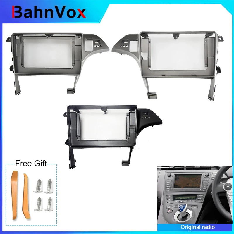 10 inch Android Car Radio frame for Toyota Prius 30 2009-2015 +2din Stereo GPS Fascia bezel Panel Adapter wire harness
