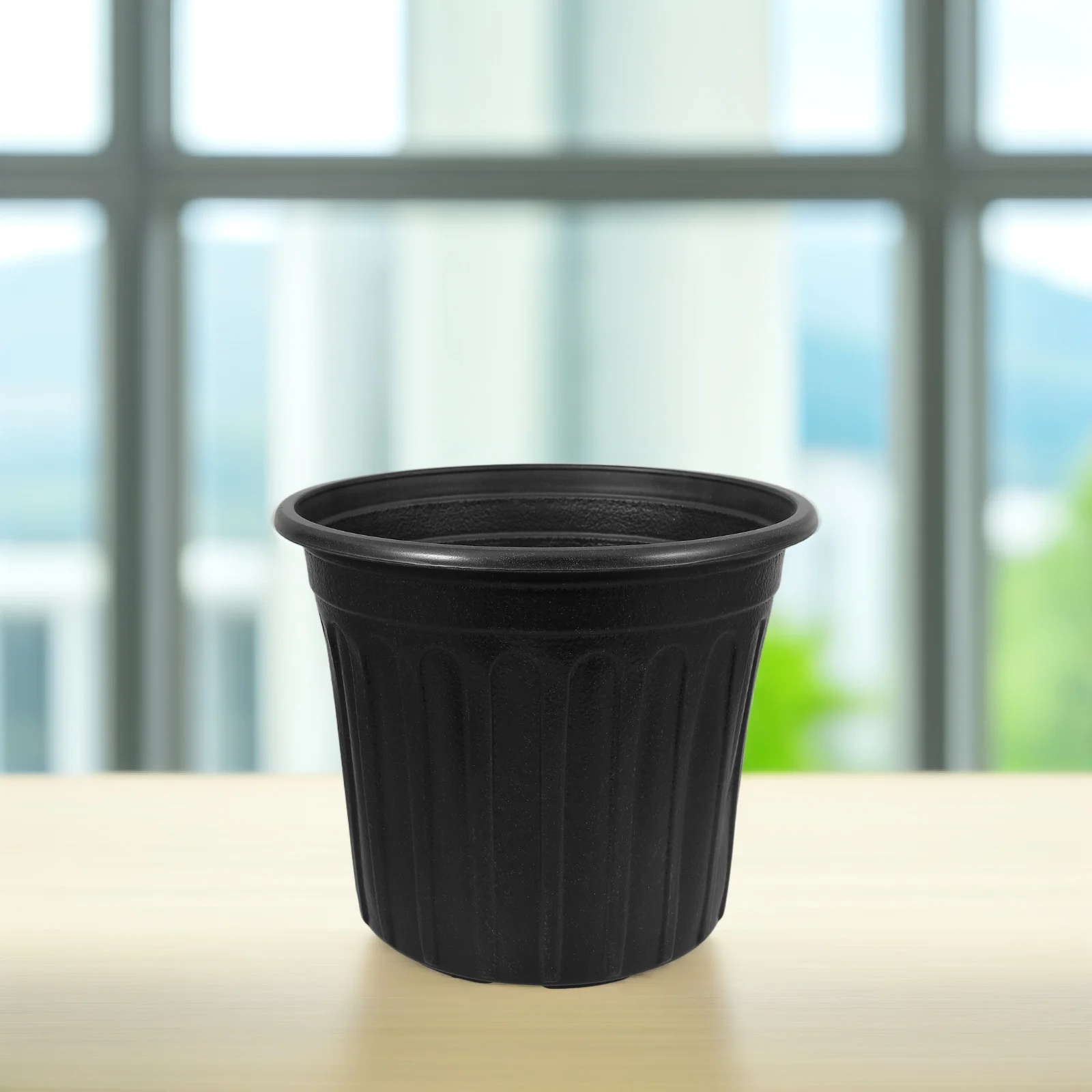 

6 PCS Seedling Pot Money Tree Gallon Plastic Nursery Pots Black Gardening for Plants Large