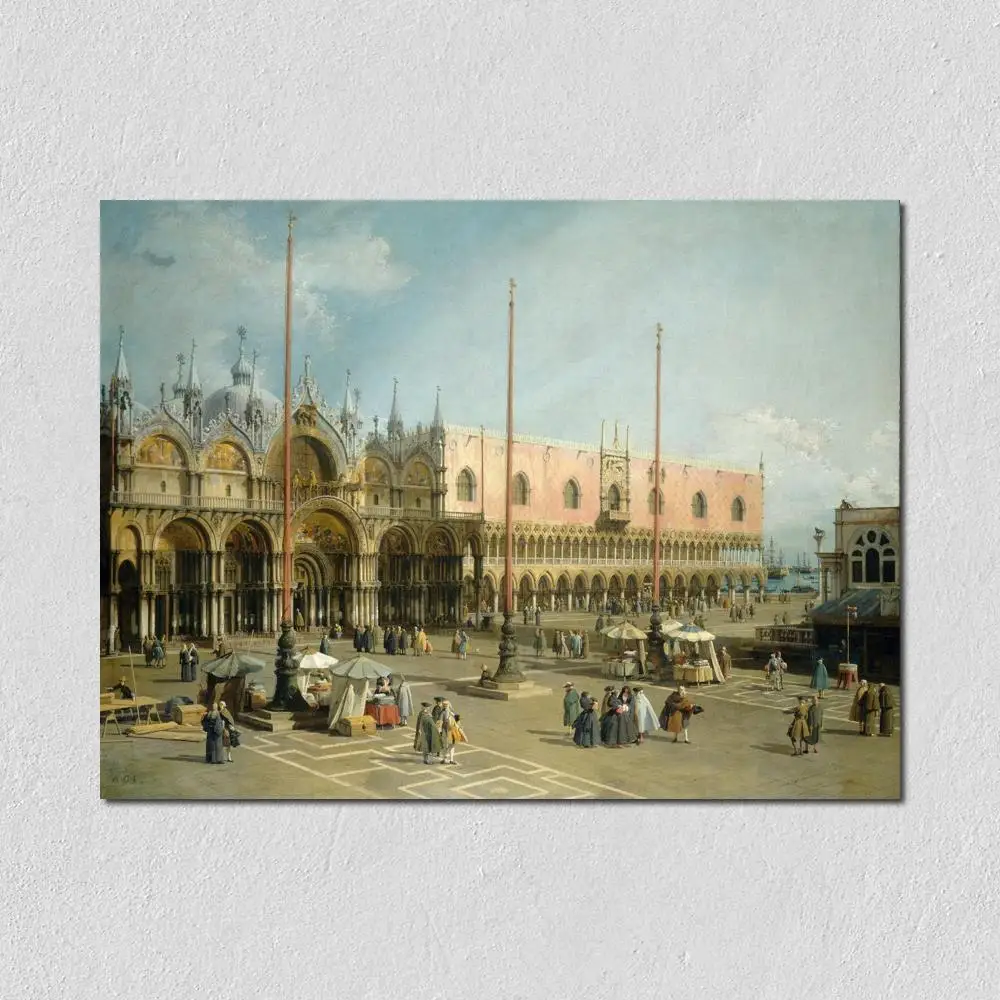 

Venice Landscape Canvas Printings Large Wall Art Canaletto Painting HD Printed Poster Classical Picture Living Room Home Decor