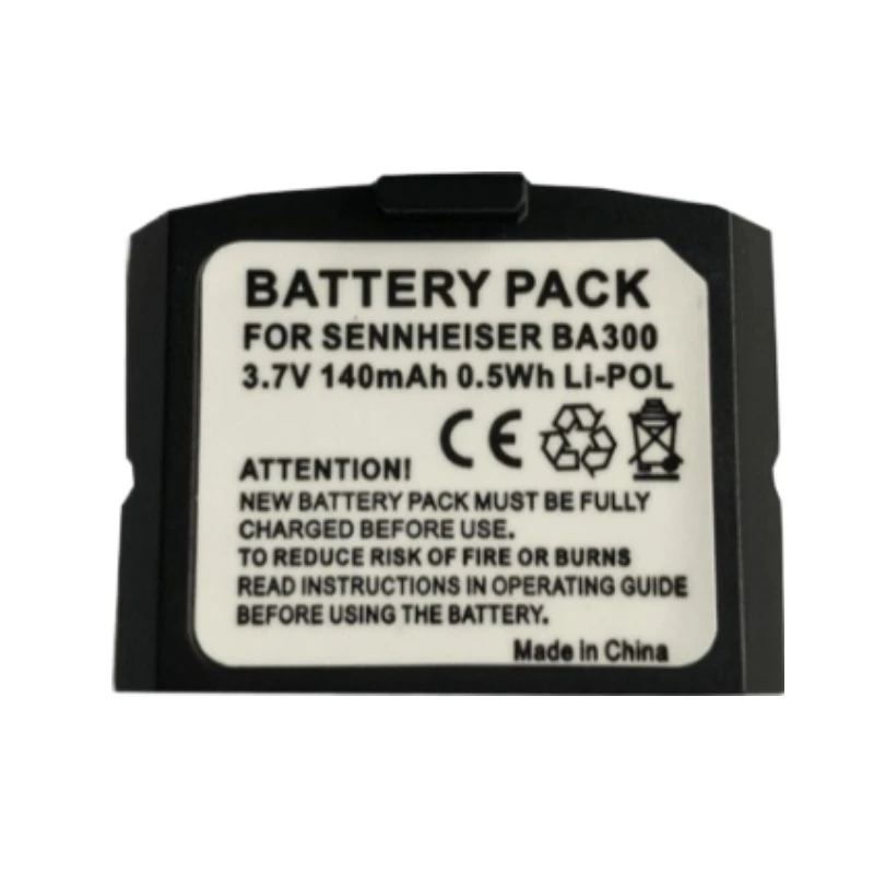 BA300 High Quality Battery 3.7V 0.5Wh 140mAh For Sennheiser IS-410,IS-4200,RI-410,RR4200,RS-4200,Set 830/840/900 Brand New