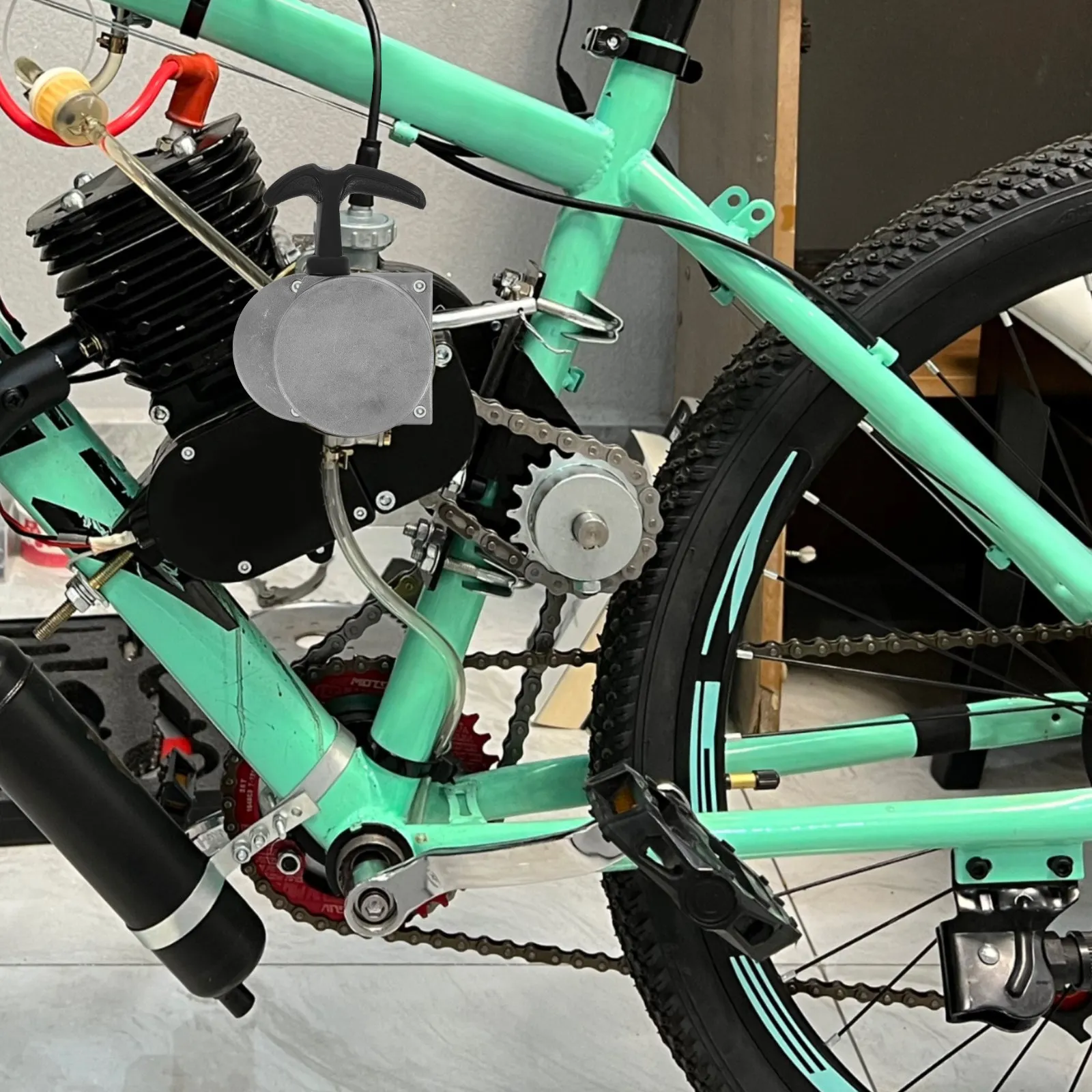 50CC 60CC 80CC Hand Starter Pull Start for Motorized Bicycle Dirt Bike ATV Mini Engine Starter Accessories Easy Install view 5