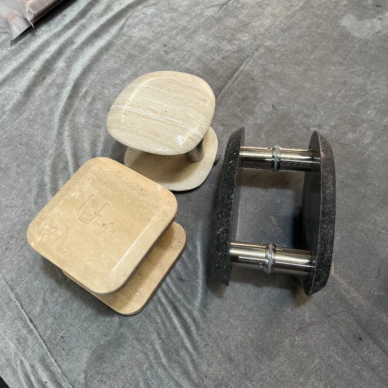 

100% Natural Marble Round & Oval Pulls, Travertine Handles for Hotel, Villa & Cabinet