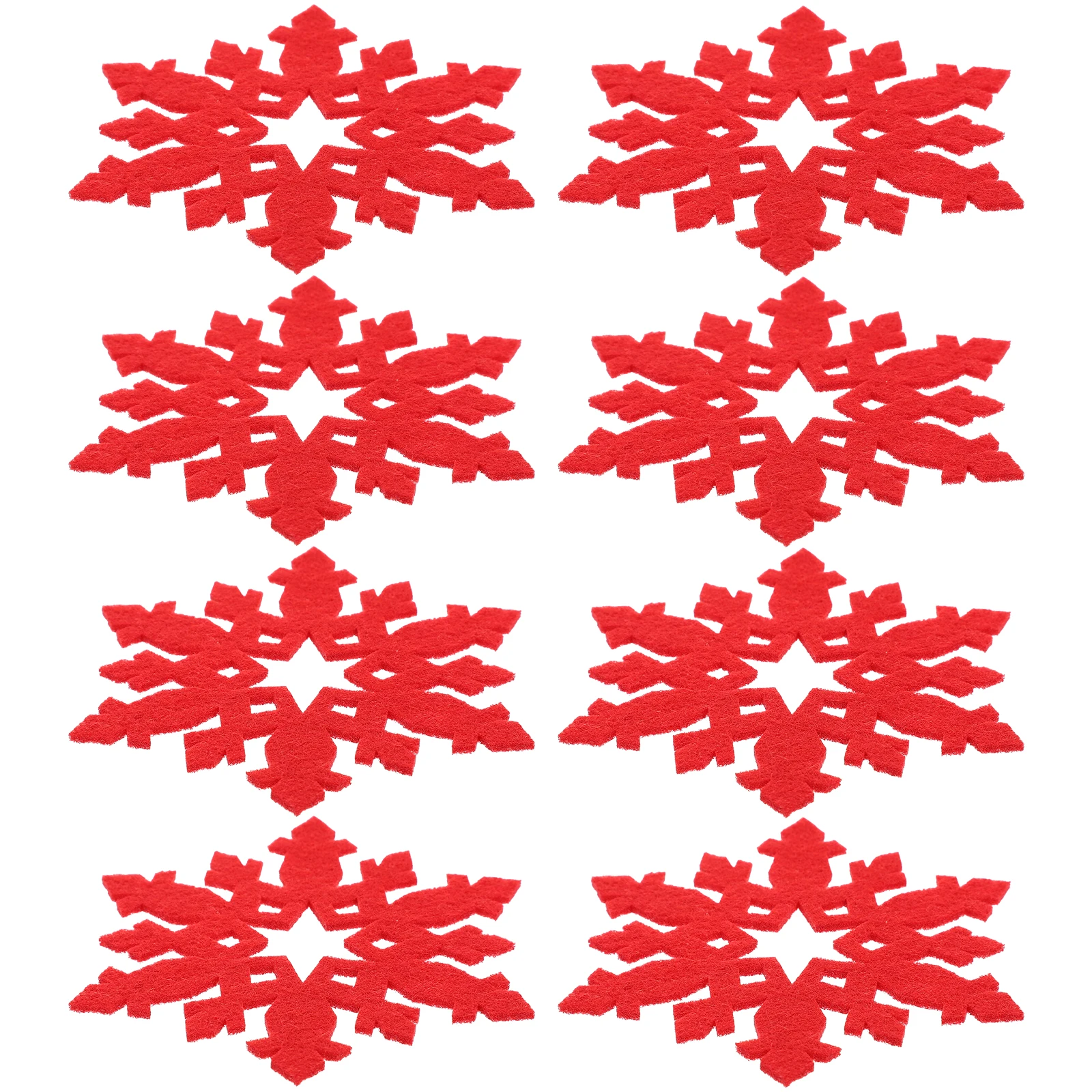 

12Pcs Christmas Snowflake Coasters Festive Cup Mats for Dining Table Decoration Reusable Anti-Scald Mug Placemat