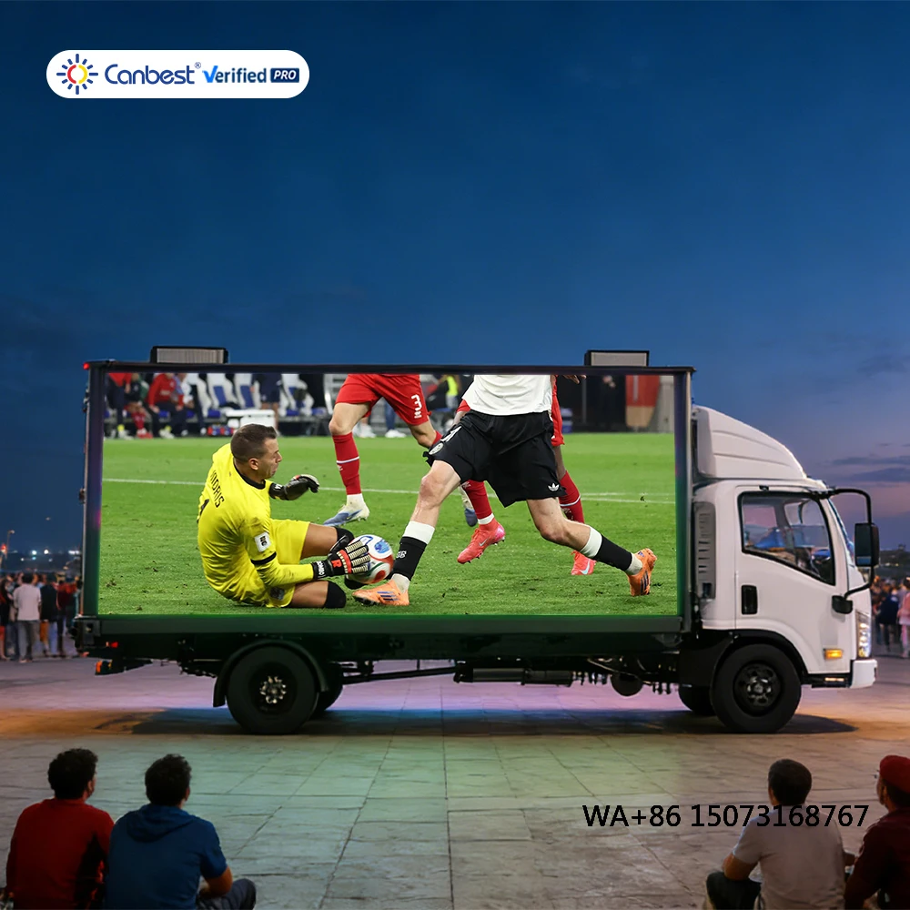 

Canbest P3.91 3.91Mm 2X8000X2000Mm 2000X2000Mm Mobile Truck Advertising Led Display Screen Billboard in Japan