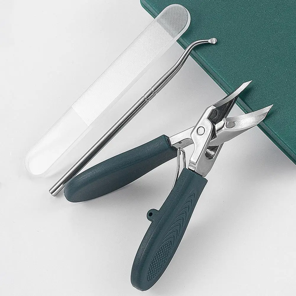 太い爪用爪切り 人間工学に基づいた爪切り 人間工学に基づいたステンレス製爪切りセット 高齢者向けの太い爪用