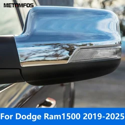 Exterior Accessories For Dodge Ram 1500 2019-2023 2024 2025 Chrome Rearview Side Mirror Cover Trim Protection Cap Car Styling