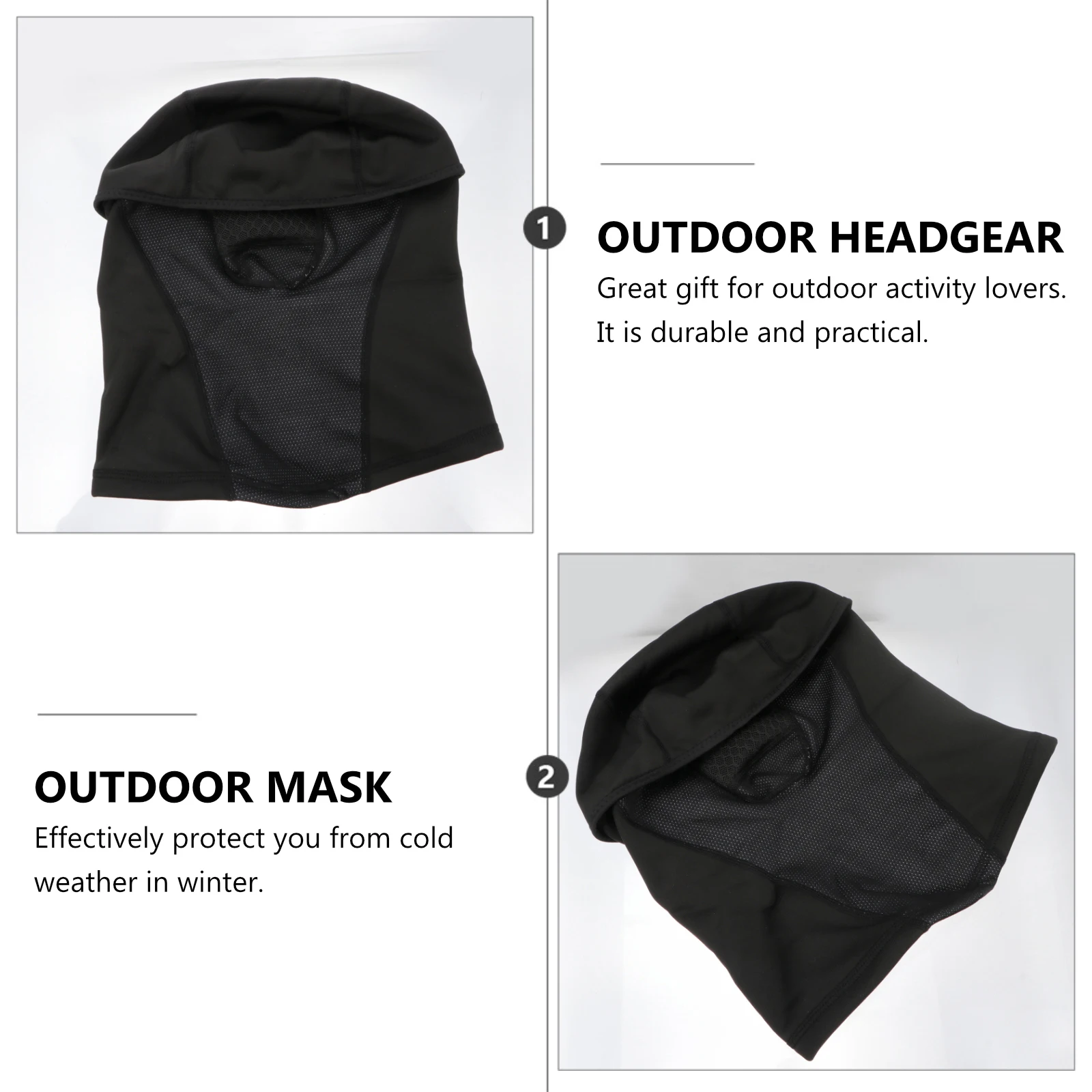 

Winter Riding Full Outdoor Headgear Face Protection Outdoor Skiing Face Guard Neck Warmer For Hiking Mountaineering