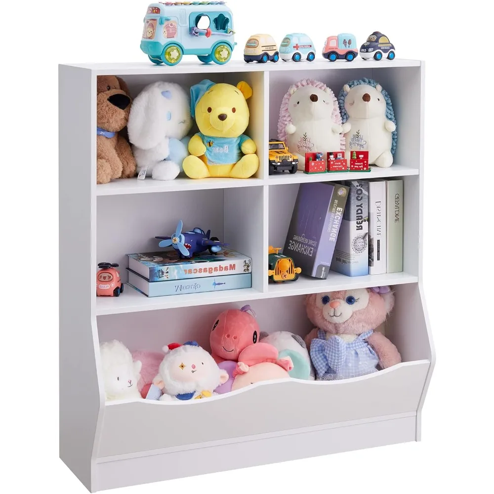 Toy Organizers and Storage, Kids Bookshelf and Bookcase for Playroom, Bedroom, Reading Nook, Toddler's Room, Nursery