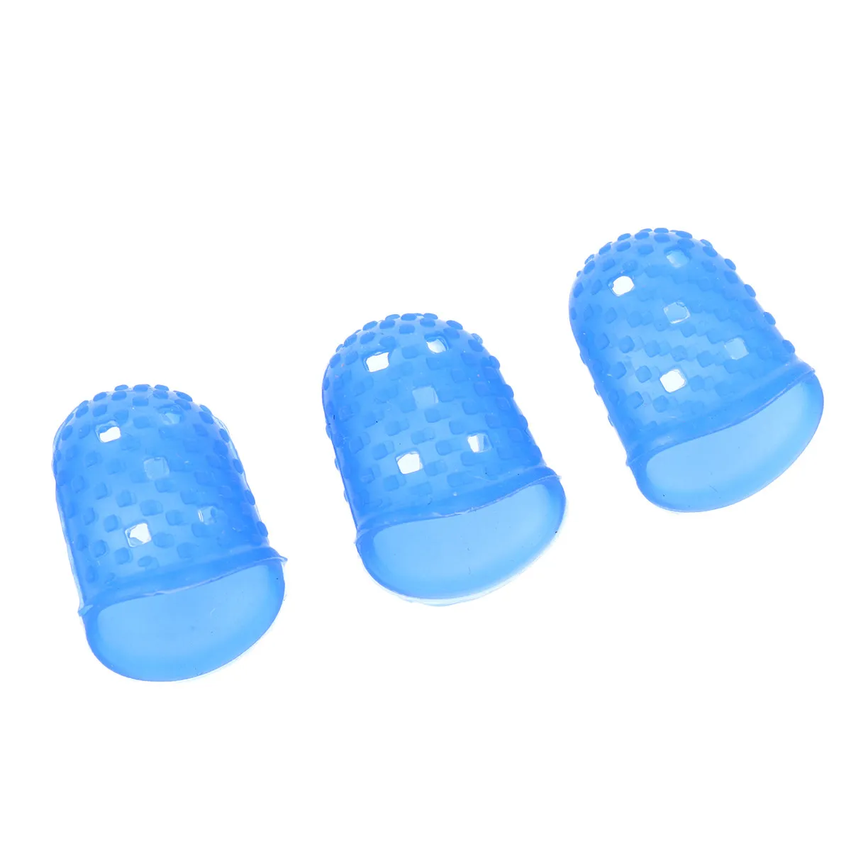 

3Pcs Fingertip Protector Non-Slip Anti-Scalding Finger Tips Protection Dark Blue Size L for Sorting Counting Collating Guitar