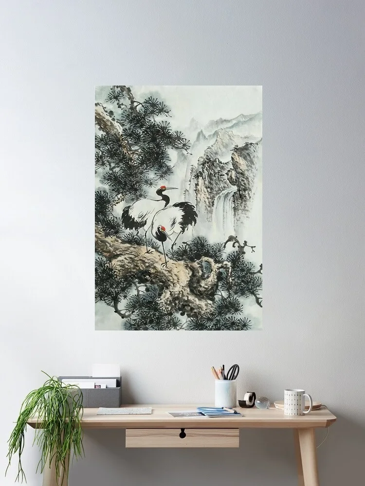 

Chinese Discover the Most Beautiful Water-Ink Paintings, Print Art Canvas Poster, For Living Room Decor, Home Wall Picture