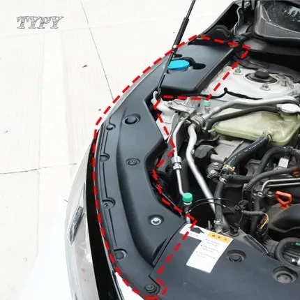 

For Honda 10th Civic Car Engine Bonnets Cover Engine Bay Side Panel Cover L+R Engine Parts 2016-2019