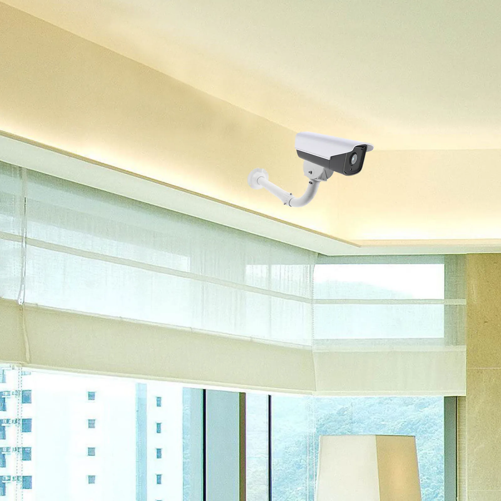 

Aluminum Alloy Monitor Bracket 30-60cm Adjustable Wall Mount Security Holder 50kg Capacity 45mm Tube Support