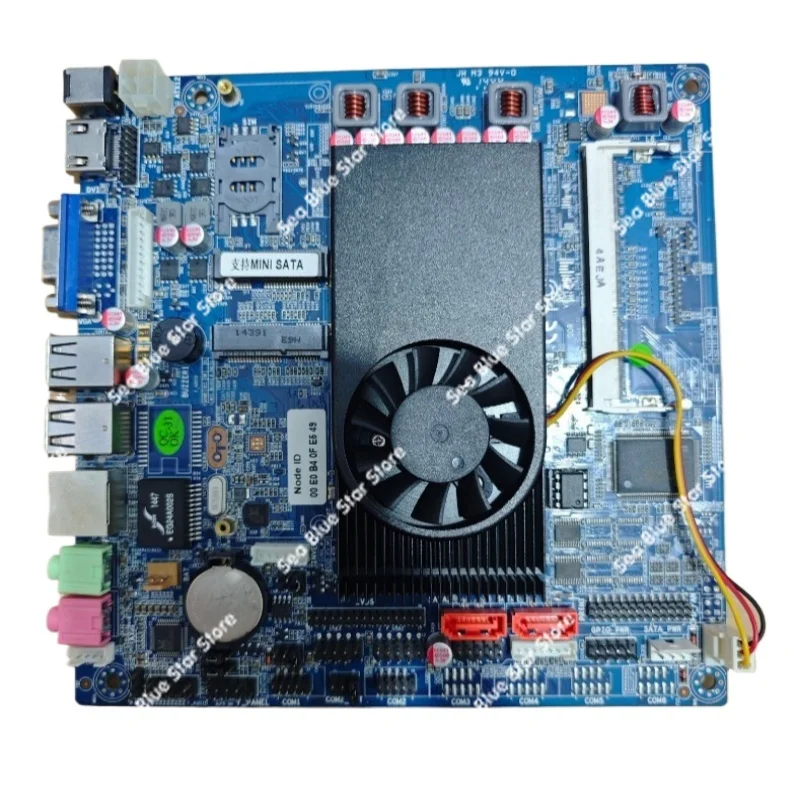 Industrial  board ITX-1037T-2C 2U2C 1037U all-in-one machine downloader advertising machine 17*17 used dismantled motherboard