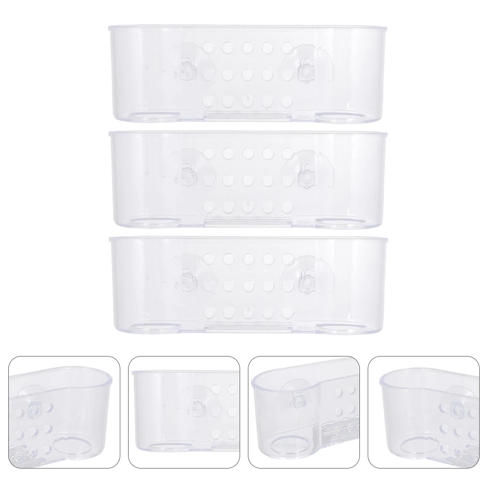

3 Pcs Drying Rack Kitchen Sink Duster Cloth Hanger Holder Storing Cleaning Balls Soaps Material Drainage Filter