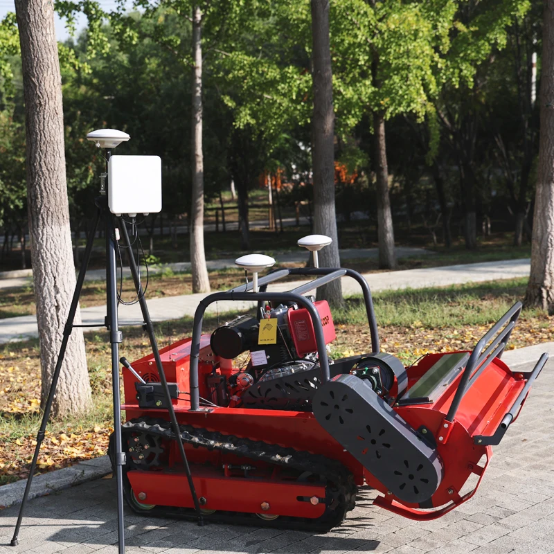 Customized Lawn mower machine with remote control for agriculture flail mower  high speed operation