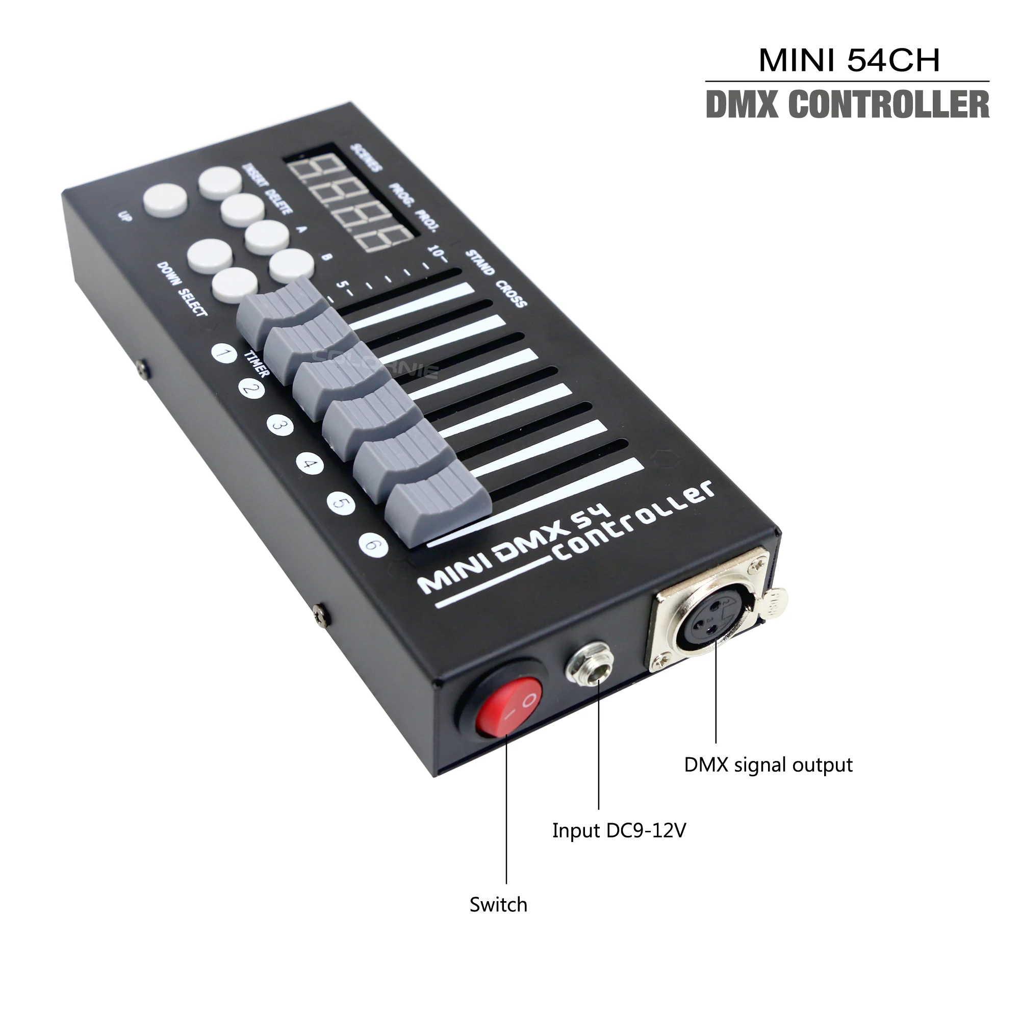 Imagem -06 - Mini Dmx Controllre com Programas Faders por Páginas Dmx Stage Lighting Console