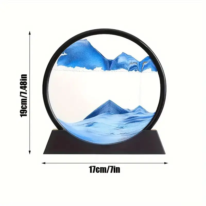 Quicksand Art Dome - Mesmerizing Moving Sand Display, Perfect for Home & Office Decor