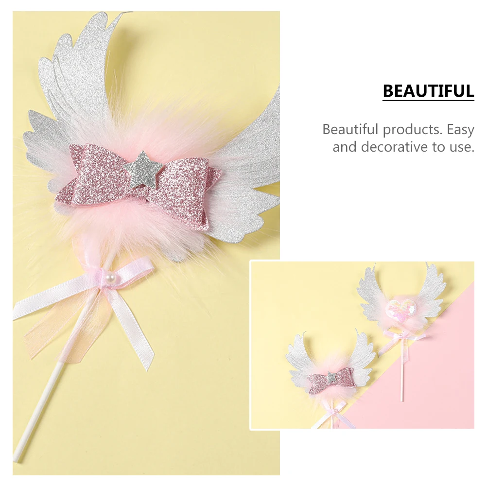 

6PCS Cake Decorations Lightweight Premium Picks Birthday Parties Cupcake Toppers Strong Safe Creative Modeling