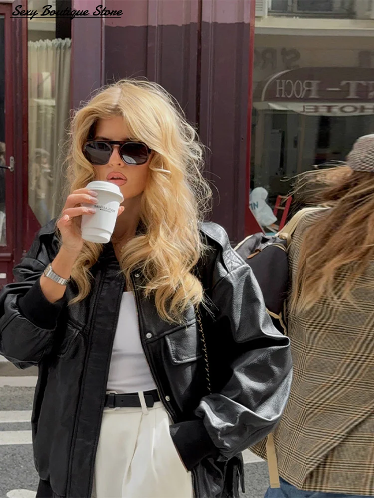 Moda damska Płaszcz dżinsowy Zestawy spodni Długi rękaw Klapa Jednorzędowy Płaszcz dżinsowy Luźne spodnie Vintage 2025 Nowe stroje damskie