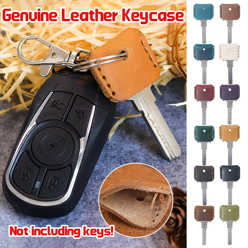 Genuine Leather Handmade Key Cover Keys Holder Bag Comfort Touch Feel Key Protection Case Unisex Housekeeper Keys Organizer 