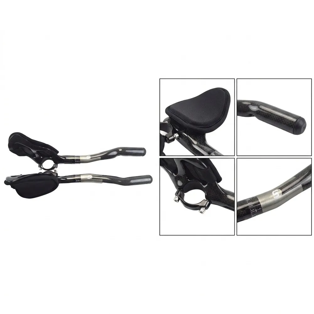 31.8MM Bike Handlebars Carbon Fiber for triathlon Handlebars for triathlon Super Light Comfortable Riding Hex Key Installation
