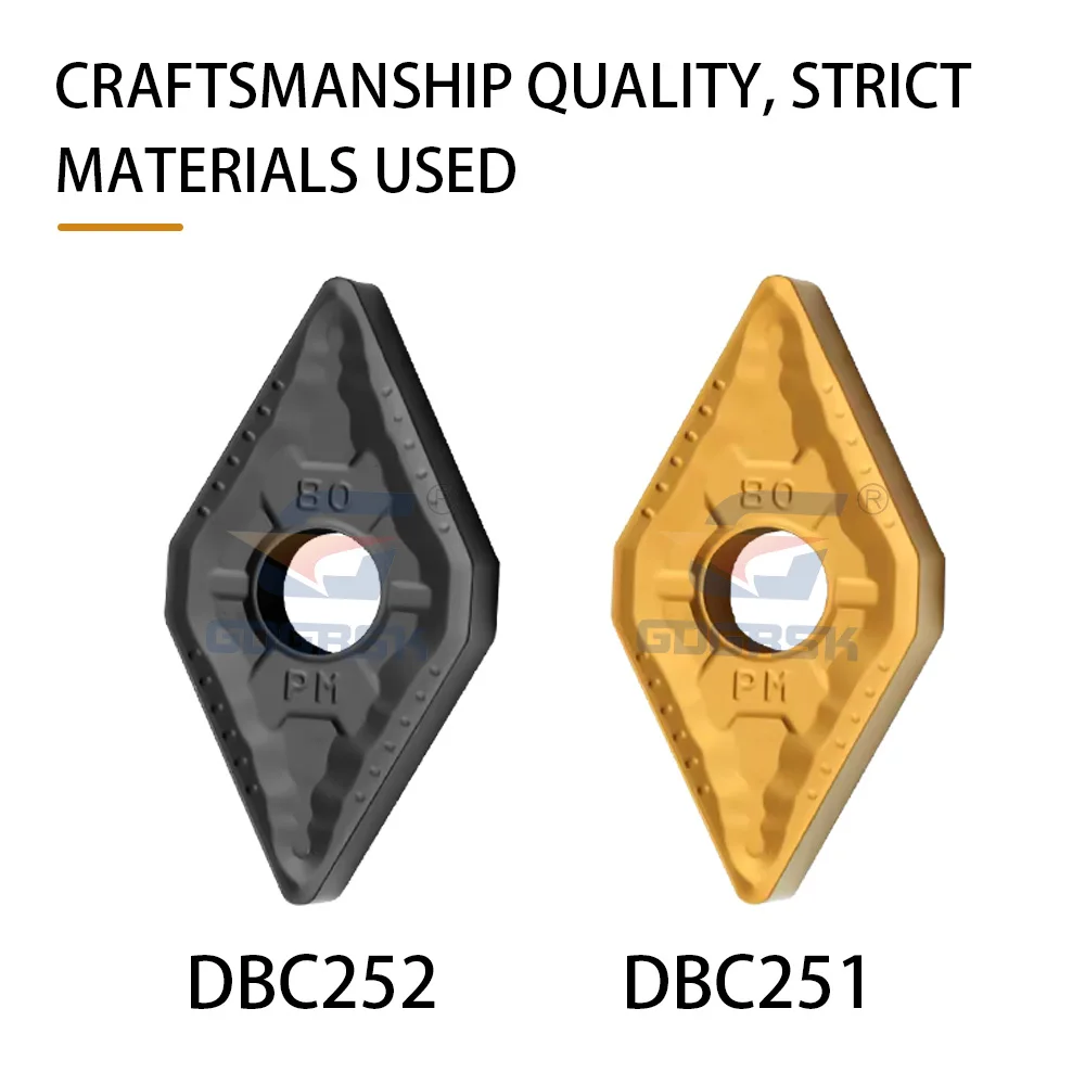 DNMG150404-PM DNMG150408-PM DNMG150604-PM DBC251/DBC252 Turning Inserts Numerical Control Lathe Machining Turning Cutters Tools