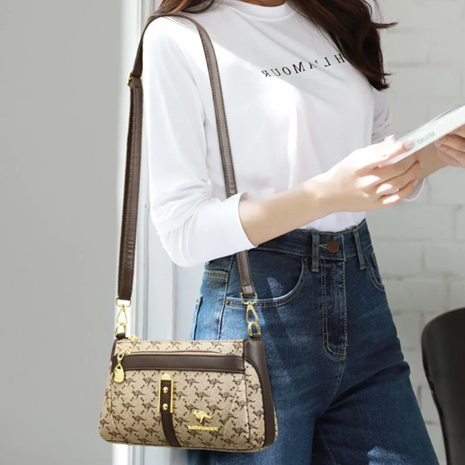 Women Fashion Printed Purses and Handbags Luxury Designer Shoulder Crossbody Bags Female High Quality Leather Messenger Bag Sac