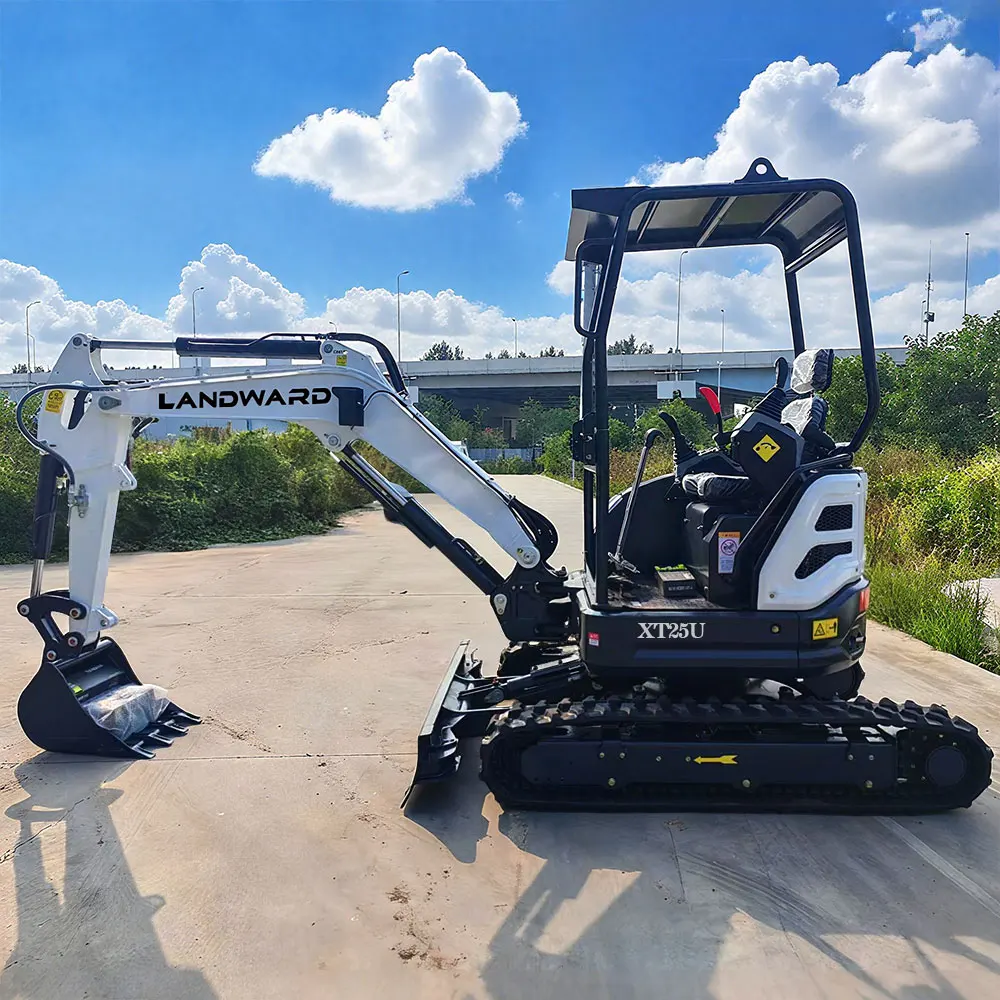 

Chinese Factory 1Ton Mini Bagger Hydraulic High Quality Excavator Mini 2.5 Ton Household Small Excavator Free Shipping Customize