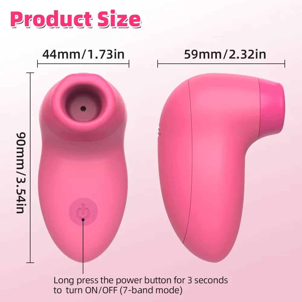 Powerful Clitoris Sucker Vibrator Oral Sex Tongue Nipple Clit Stimulation Massager Suck Vibrator Masturbator Sex Toys for Adults view 4
