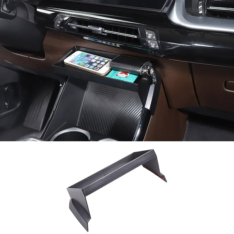 For BMW X1 U11 2023 2024 ABS Black Car Central Control Storage Tray Multifunctional Sorting Storage Tray Car Accessories