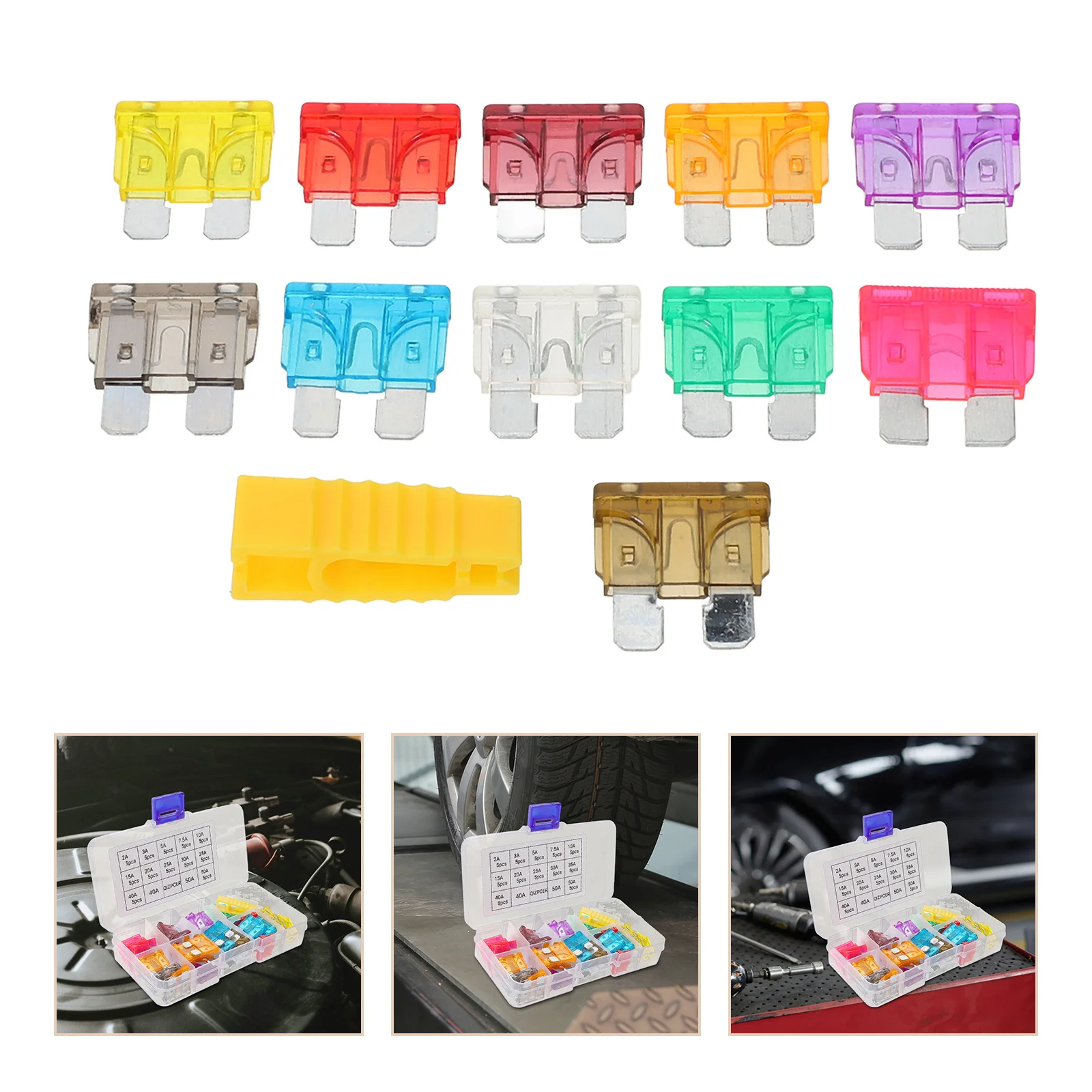 

60Pcs Mini Fuse Kit Car Automotive Assortment Replacement Set for Rv Truck Motorcycle Electrical Use Fuse Kit Car