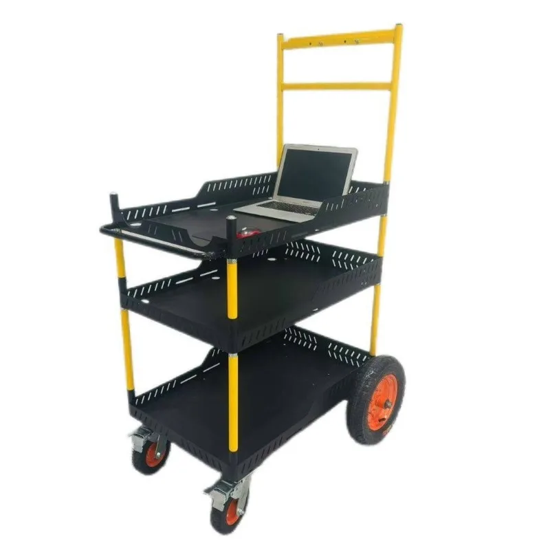 Stainless Steel Commercial Cart  Portable Duty Display Stand for Food Coffee & Retail  Easy To Move Sturdy and Durable Versatile