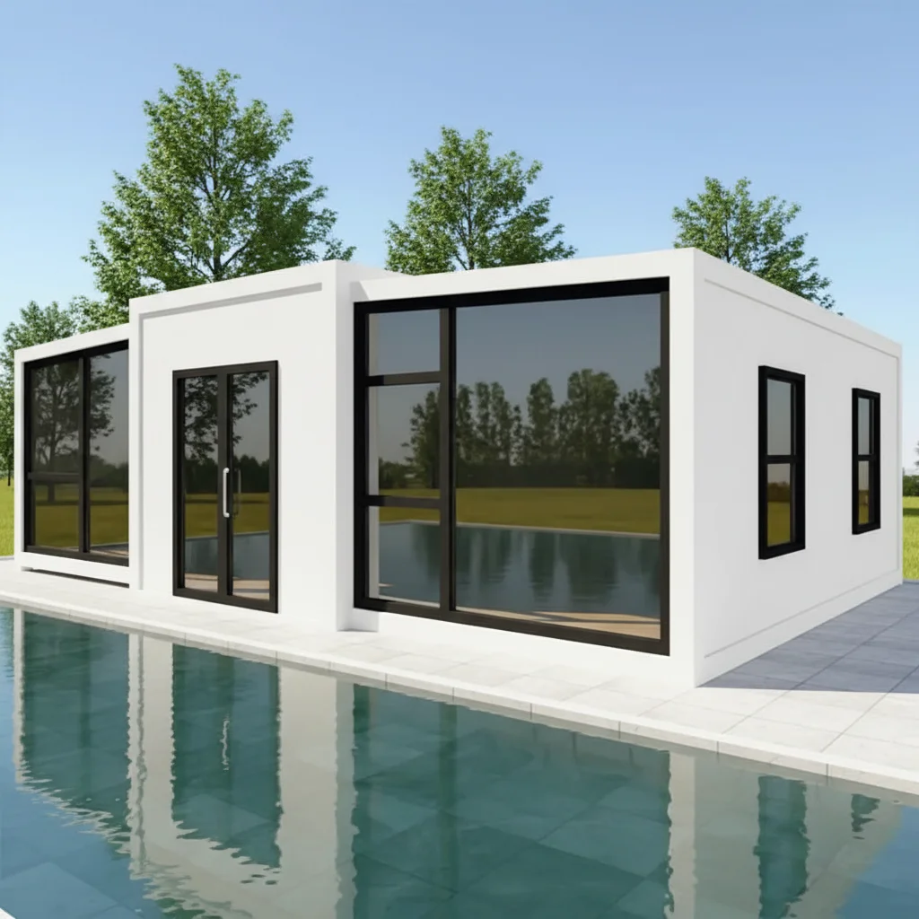 Prefab Modular Home 20ft 40ft Folding Mobile Tiny House 2 3 4 Bedrooms ...
