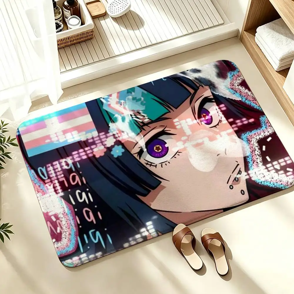 COOL Jujutsu Kaisen K-Kirara Hoshi Soft Absorbent Decorative Floor Mat for Bathroom Entryway Living Room