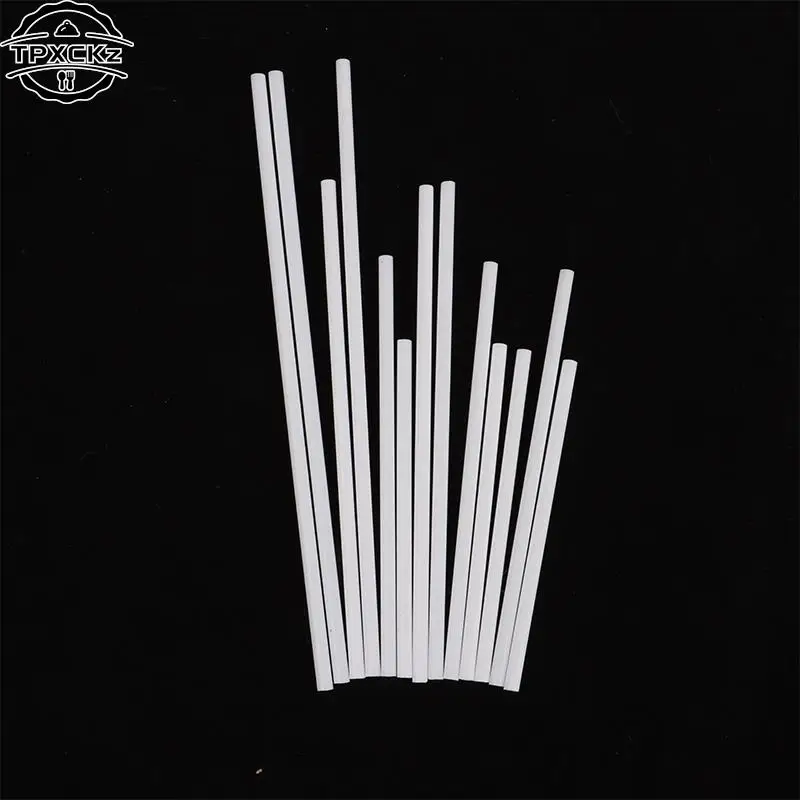 100Pcs 8/10/15/20cm White Paper Solid Core Lollipop Sticks for Chocolate Candy Sticks Cake Pop Sticks DIY Baking Accessories