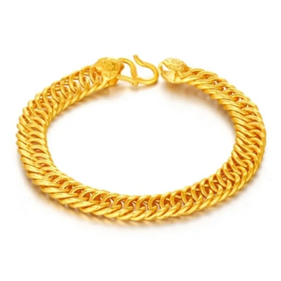 UMQ Copy 100% Vietnam Gold Bracelet Men's Whip Boss Chain European Gold Plated Non-Fading Tank Bracelet