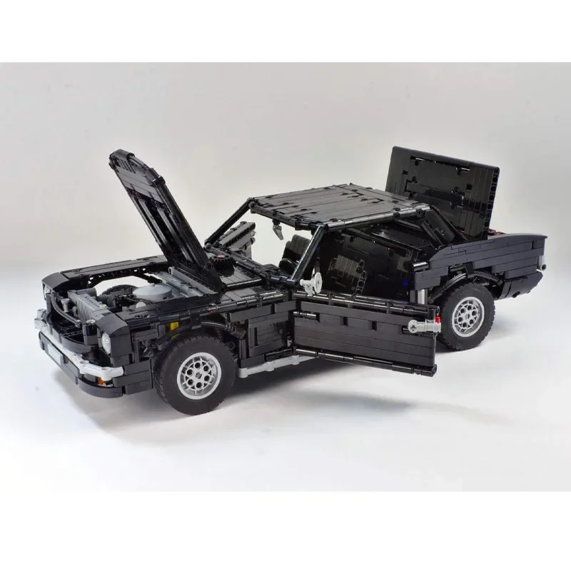 MOC-47038 Model Blok Bangunan Mobil Balap Sport Ikonik Hitam Klasik Era 90-an 2544 Bagian MOC Kreatif Hadiah Mainan Ulang Tahun Anak Laki-laki