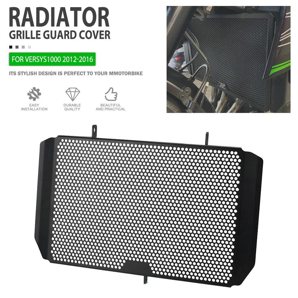 Radiator Guard For Kawasaki Versys1000 2012 2013 2014 2015 2016 CNC Motorcycle Radiator Grille Cover Protector Accessories Parts