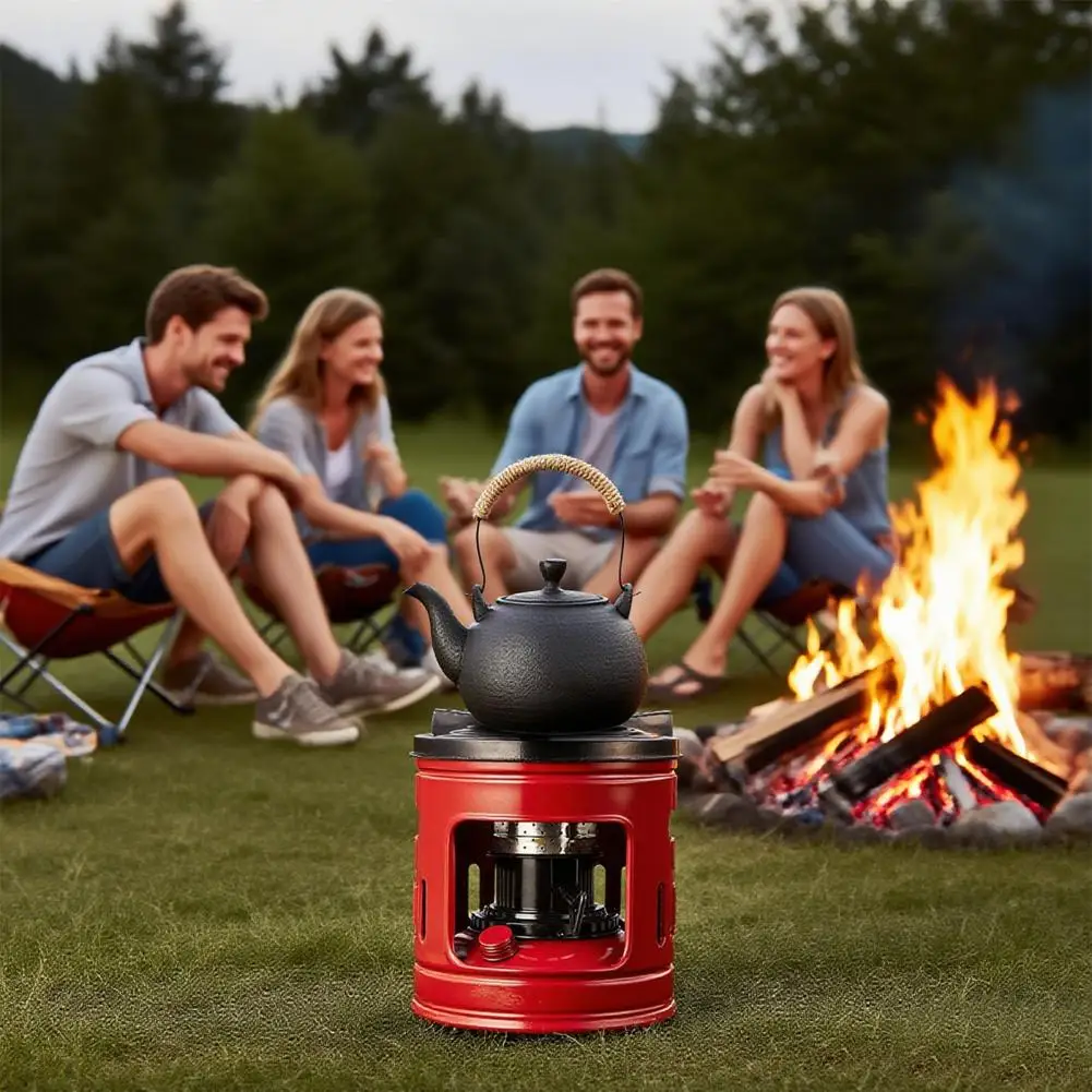 

Портативная походная печь на 10 свечей, для приготовления пищи, обогрева, барбекю, пикника, кемпинга, походов, на 2-4 человека, горелка-плита