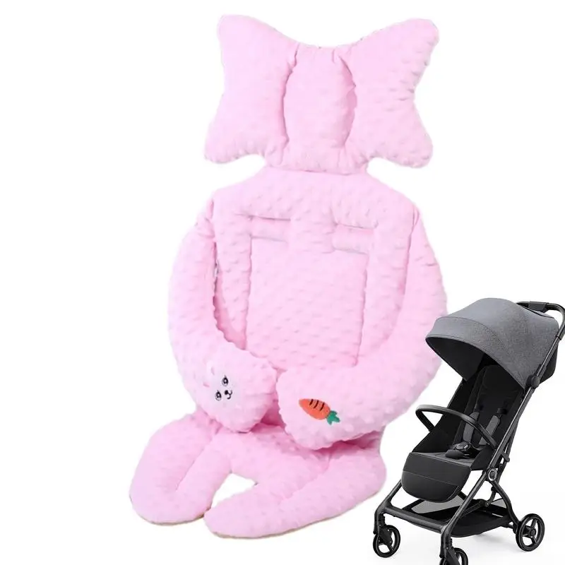 Car Seat Cushion For Baby Double Sided Stroller Cushion Soft Bean Down Stroller Insert Baby Car Seat Cushion Padding Thickened