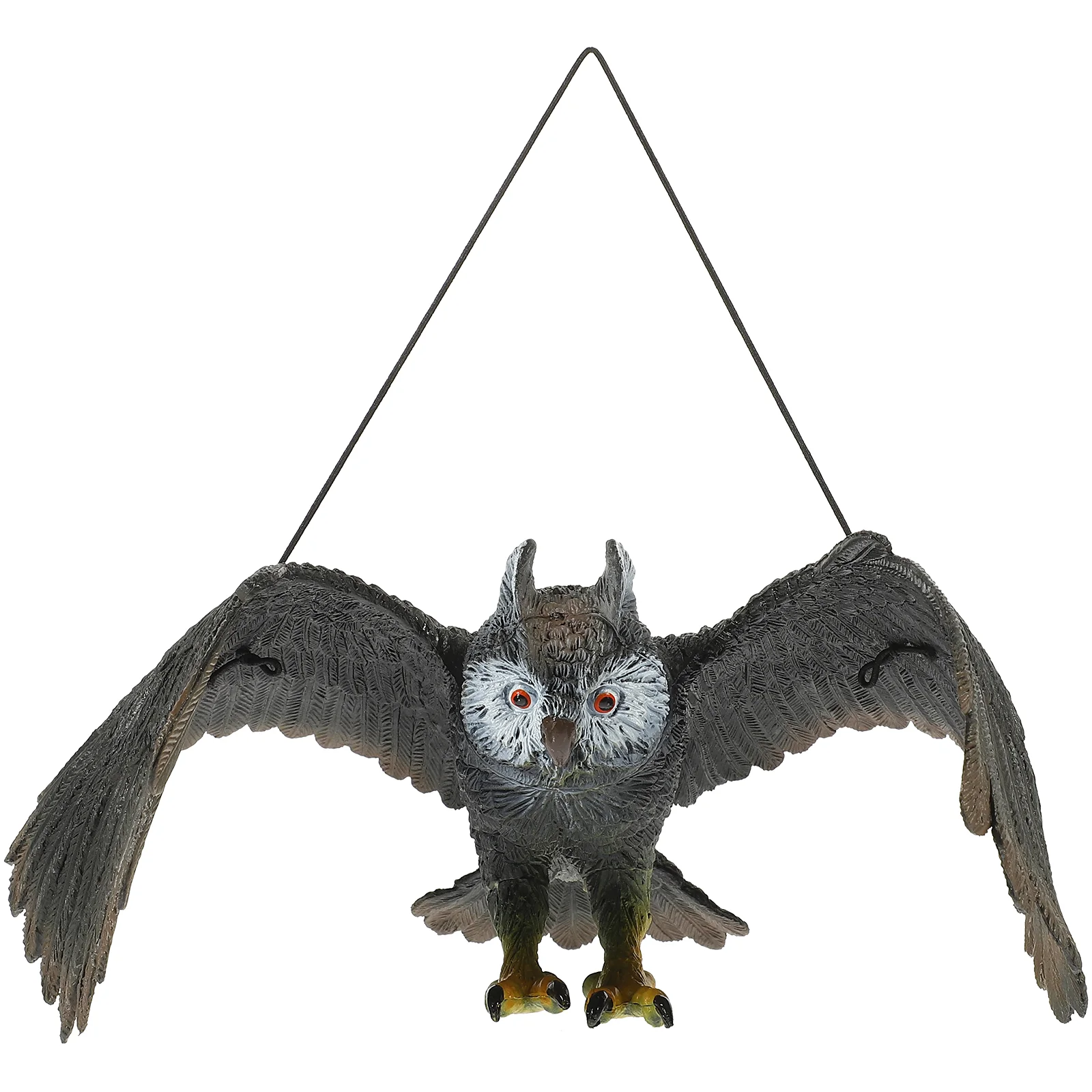 

Decorative Hanging Craft Owls to Frighten Birds Deterrents for Garden Yard Ornament Lawn Ornaments