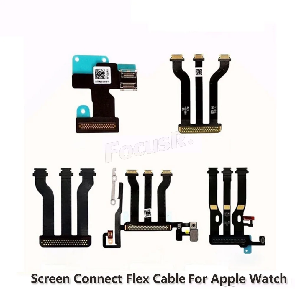 LCD Touch Screen For Apple Watch Series 2 3 4 5 6 7 SE 42mm 40mm 44mm Display Motherboard Mainboard Connector Flex Cable Ribbon