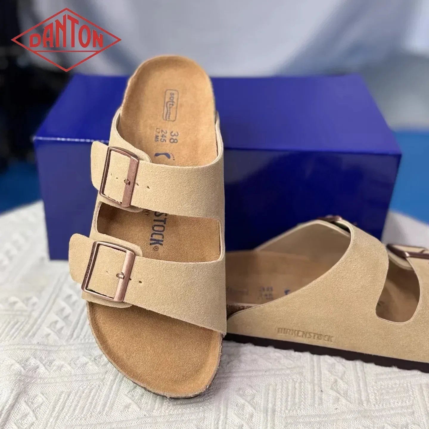 Sandales Boston en cuir de haute qualité 2026 Danton, nouvelle collection homme et femme, mode été, toutes occasions, chaussures souples à semelle souple