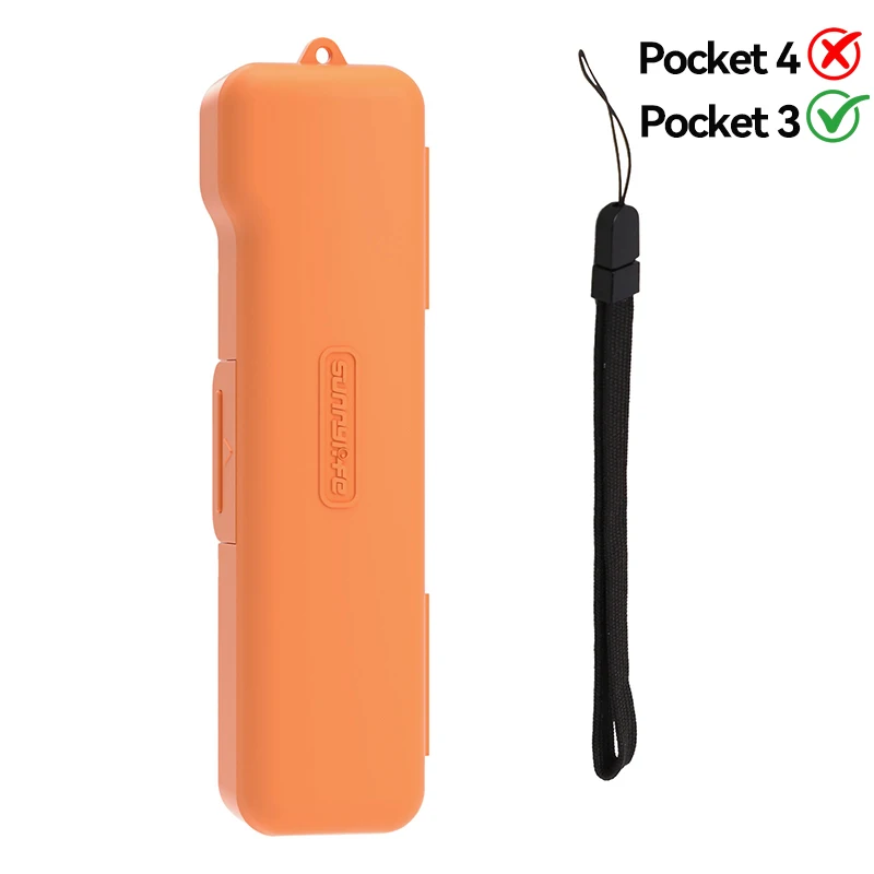 Für DJI Pocket 4 3 Aufbewahrungsbox Sturzsichere Klappabdeckung Wasserfeste Kamerahülle mit Trageband für Outdoor-Aufnahmen Vlog-Zubehör