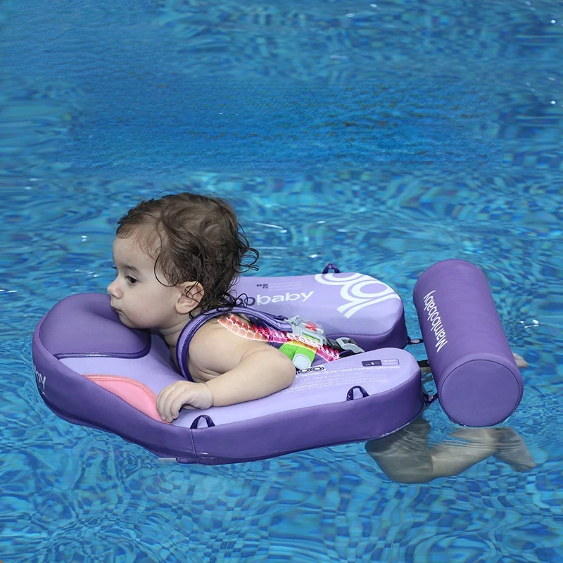 No inflation free swimming circle new children\'s encapsulated solid inner tank lying circle baby sunshade