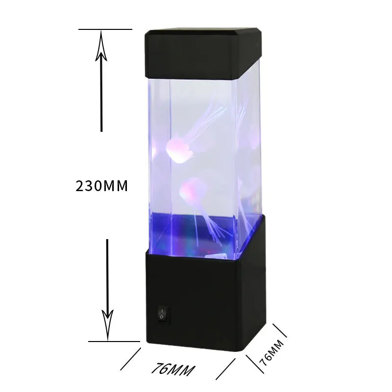 Аквариум с медузами, красочный меняющий цвет электронный аквариум с имитацией домашних животных, креативный домашний подарок, игрушка-игрушка