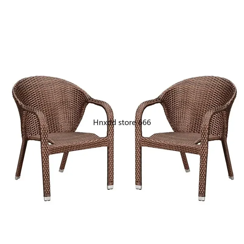 

Nordic rattan casual European rattan chair balcony table and chair kit